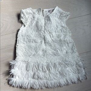 Catherine Malandrino Mini Elegant White Lace Kids Dress Sz 2T